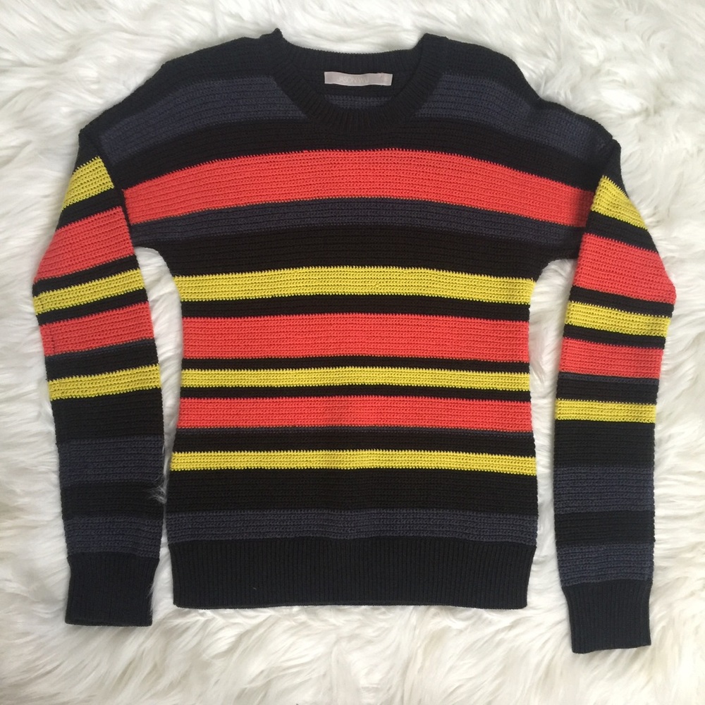 𖧷 SOLD 𖧷 JASON WU Striped Crochet Sweater - Picture 7 of 8